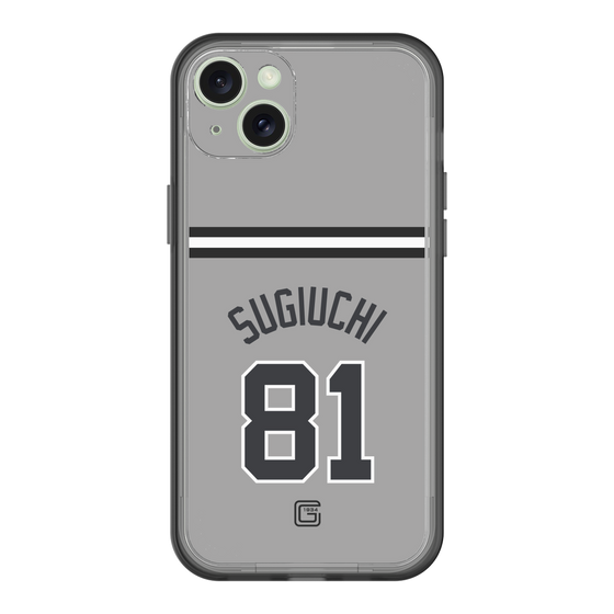 スリムプロテクションプレミアムケース［ 読売ジャイアンツ - #81 SUGIUCHI - ビジター ］