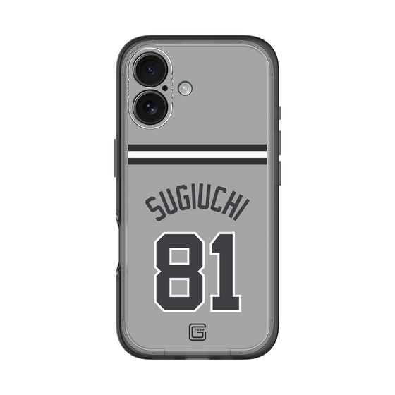 スリムプロテクションプレミアムケース［ 読売ジャイアンツ - #81 SUGIUCHI - ビジター ］