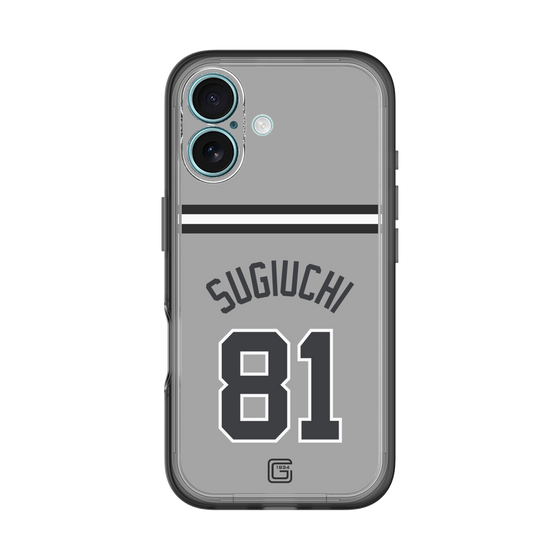 スリムプロテクションプレミアムケース［ 読売ジャイアンツ - #81 SUGIUCHI - ビジター ］