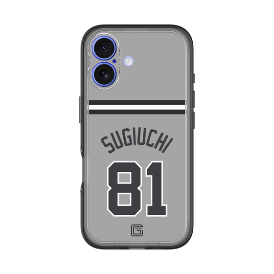 スリムプロテクションプレミアムケース［ 読売ジャイアンツ - #81 SUGIUCHI - ビジター ］