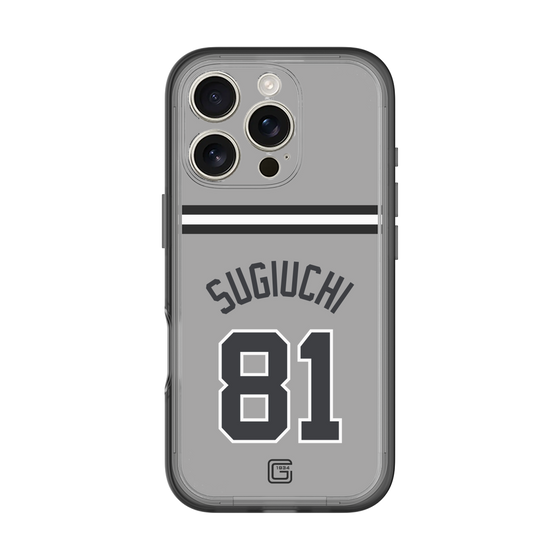 スリムプロテクションプレミアムケース［ 読売ジャイアンツ - #81 SUGIUCHI - ビジター ］