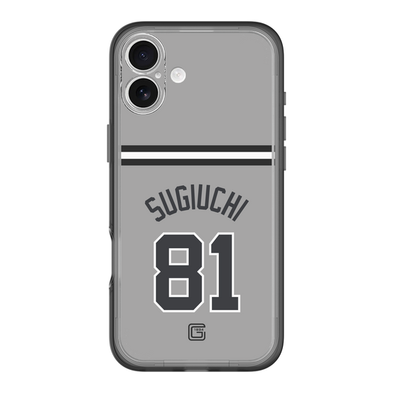 スリムプロテクションプレミアムケース［ 読売ジャイアンツ - #81 SUGIUCHI - ビジター ］