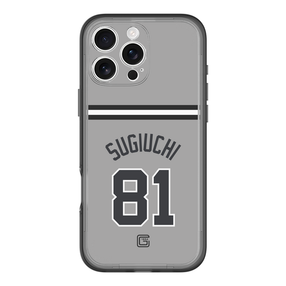 スリムプロテクションプレミアムケース［ 読売ジャイアンツ - #81 SUGIUCHI - ビジター ］