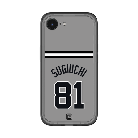 スリムプロテクションプレミアムケース［ 読売ジャイアンツ - #81 SUGIUCHI - ビジター ］