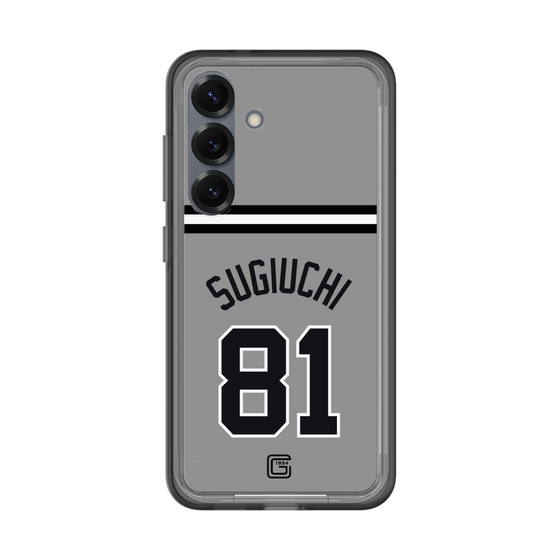 スリムプロテクションプレミアムケース［ 読売ジャイアンツ - #81 SUGIUCHI - ビジター ］
