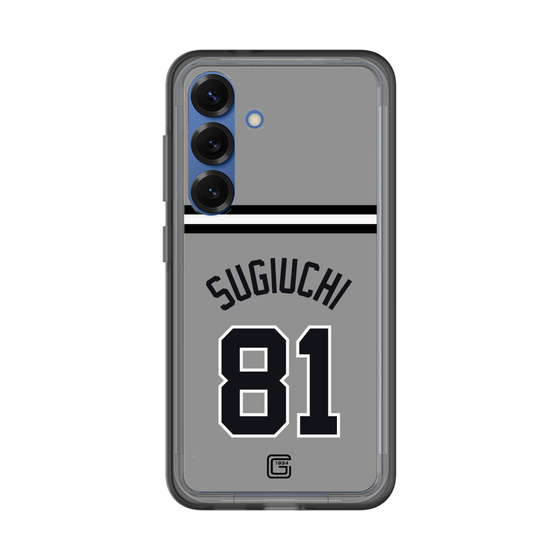 スリムプロテクションプレミアムケース［ 読売ジャイアンツ - #81 SUGIUCHI - ビジター ］