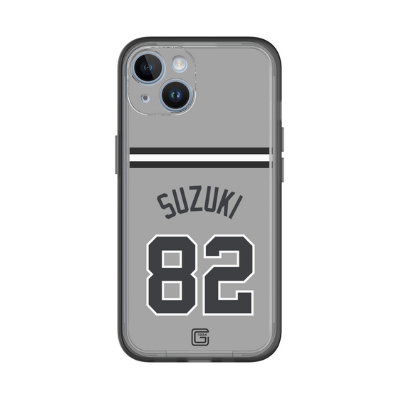 スリムプロテクションプレミアムケース［ 読売ジャイアンツ - #82 SUZUKI - ビジター ］