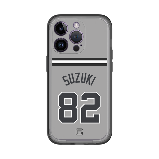 スリムプロテクションプレミアムケース［ 読売ジャイアンツ - #82 SUZUKI - ビジター ］