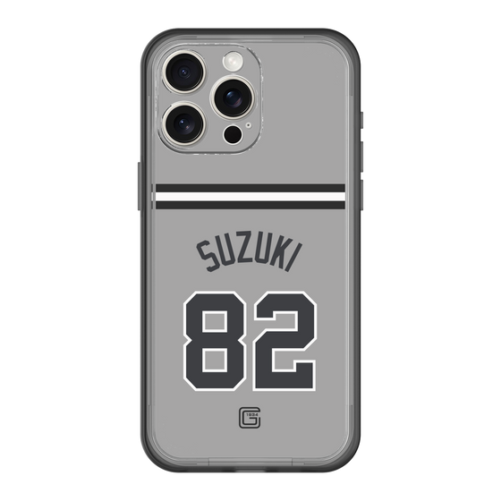 スリムプロテクションプレミアムケース［ 読売ジャイアンツ - #82 SUZUKI - ビジター ］