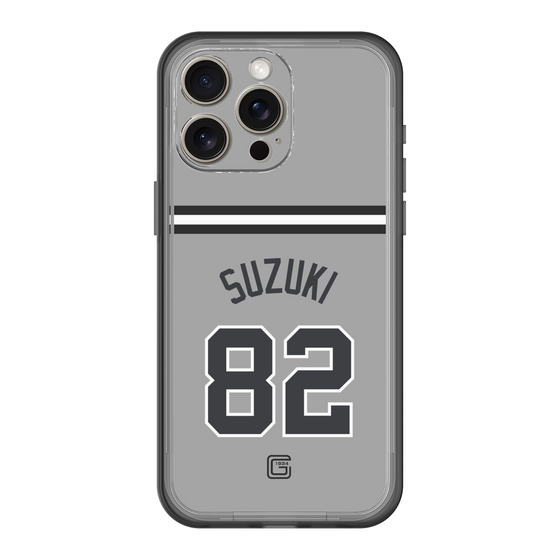スリムプロテクションプレミアムケース［ 読売ジャイアンツ - #82 SUZUKI - ビジター ］