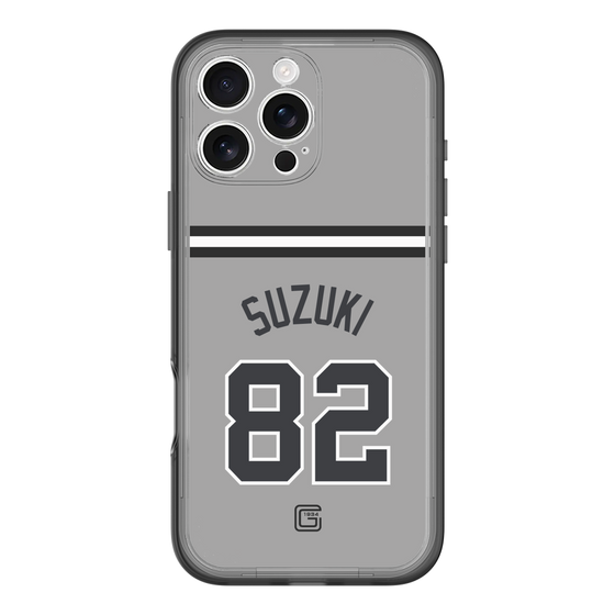 スリムプロテクションプレミアムケース［ 読売ジャイアンツ - #82 SUZUKI - ビジター ］