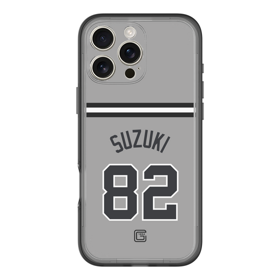 スリムプロテクションプレミアムケース［ 読売ジャイアンツ - #82 SUZUKI - ビジター ］