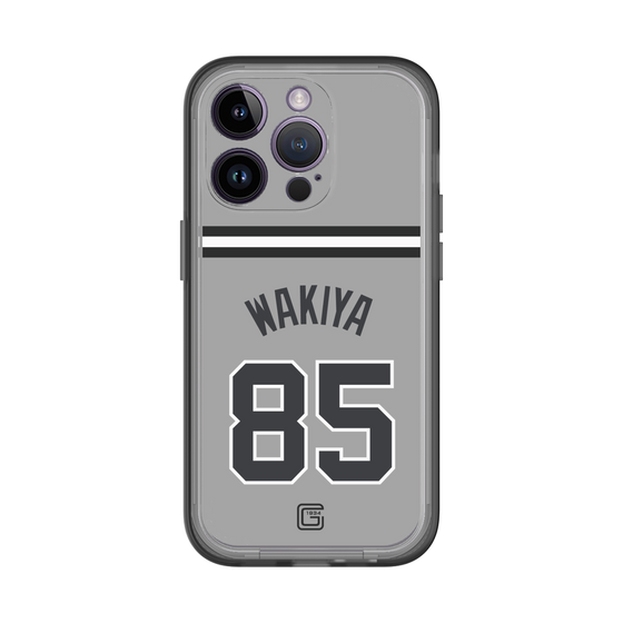 スリムプロテクションプレミアムケース［ 読売ジャイアンツ - #85 WAKIYA - ビジター ］