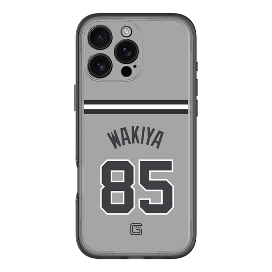 スリムプロテクションプレミアムケース［ 読売ジャイアンツ - #85 WAKIYA - ビジター ］