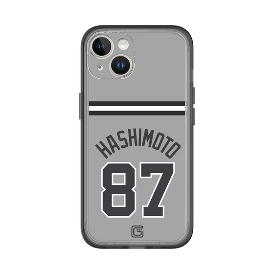 スリムプロテクションプレミアムケース［ 読売ジャイアンツ - #87 HASHIMOTO - ビジター ］