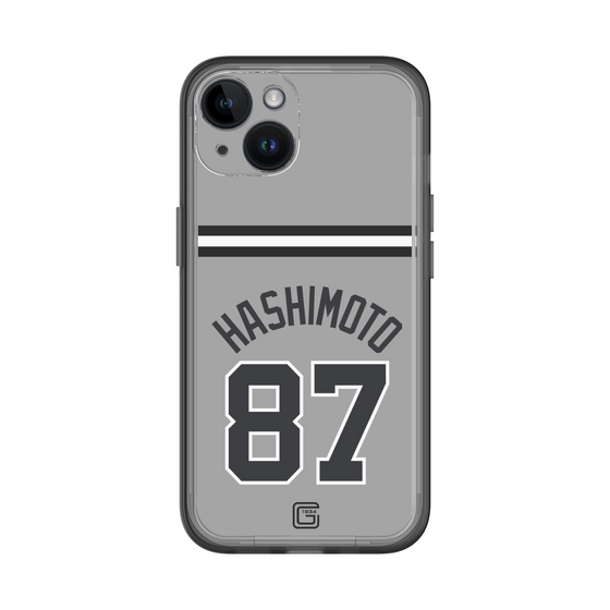 スリムプロテクションプレミアムケース［ 読売ジャイアンツ - #87 HASHIMOTO - ビジター ］