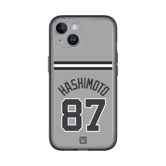 スリムプロテクションプレミアムケース［ 読売ジャイアンツ - #87 HASHIMOTO - ビジター ］