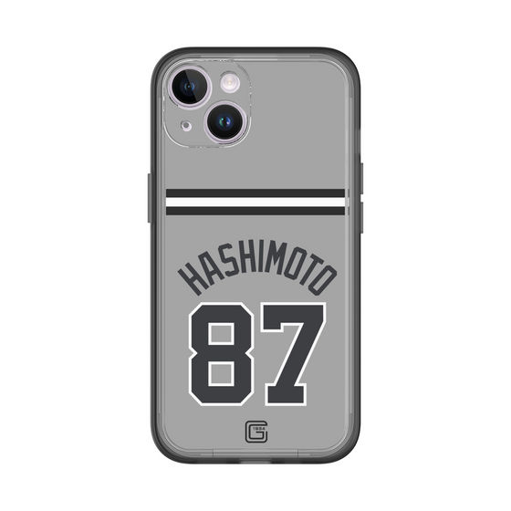 スリムプロテクションプレミアムケース［ 読売ジャイアンツ - #87 HASHIMOTO - ビジター ］