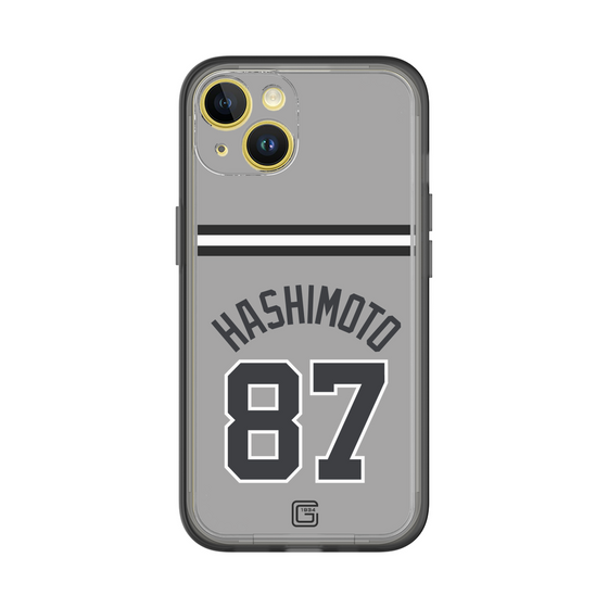 スリムプロテクションプレミアムケース［ 読売ジャイアンツ - #87 HASHIMOTO - ビジター ］
