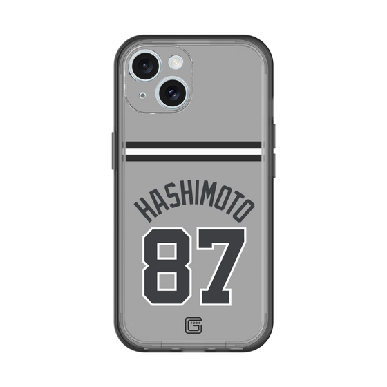 スリムプロテクションプレミアムケース［ 読売ジャイアンツ - #87 HASHIMOTO - ビジター ］