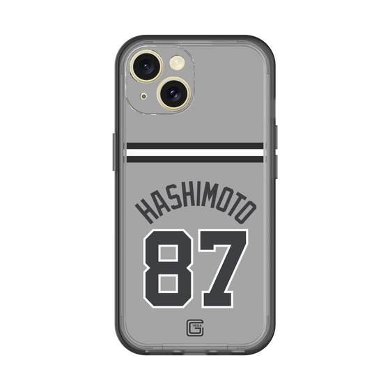 スリムプロテクションプレミアムケース［ 読売ジャイアンツ - #87 HASHIMOTO - ビジター ］