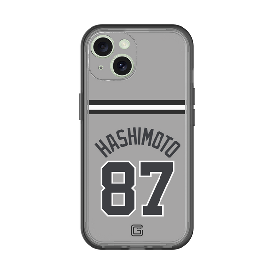 スリムプロテクションプレミアムケース［ 読売ジャイアンツ - #87 HASHIMOTO - ビジター ］