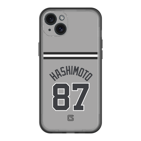 スリムプロテクションプレミアムケース［ 読売ジャイアンツ - #87 HASHIMOTO - ビジター ］
