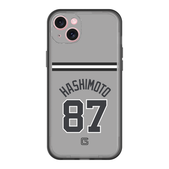 スリムプロテクションプレミアムケース［ 読売ジャイアンツ - #87 HASHIMOTO - ビジター ］