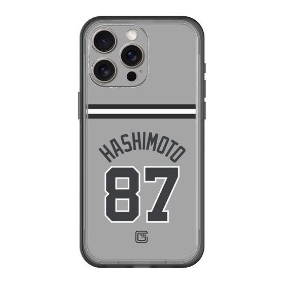 スリムプロテクションプレミアムケース［ 読売ジャイアンツ - #87 HASHIMOTO - ビジター ］