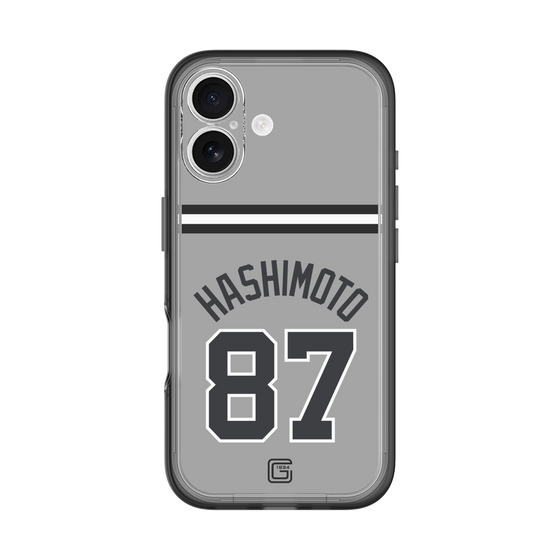 スリムプロテクションプレミアムケース［ 読売ジャイアンツ - #87 HASHIMOTO - ビジター ］