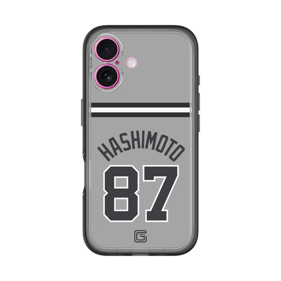 スリムプロテクションプレミアムケース［ 読売ジャイアンツ - #87 HASHIMOTO - ビジター ］