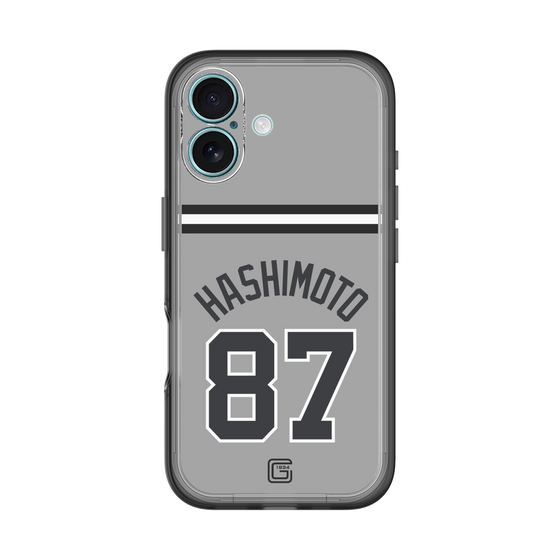 スリムプロテクションプレミアムケース［ 読売ジャイアンツ - #87 HASHIMOTO - ビジター ］