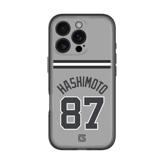 スリムプロテクションプレミアムケース［ 読売ジャイアンツ - #87 HASHIMOTO - ビジター ］