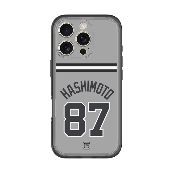 スリムプロテクションプレミアムケース［ 読売ジャイアンツ - #87 HASHIMOTO - ビジター ］