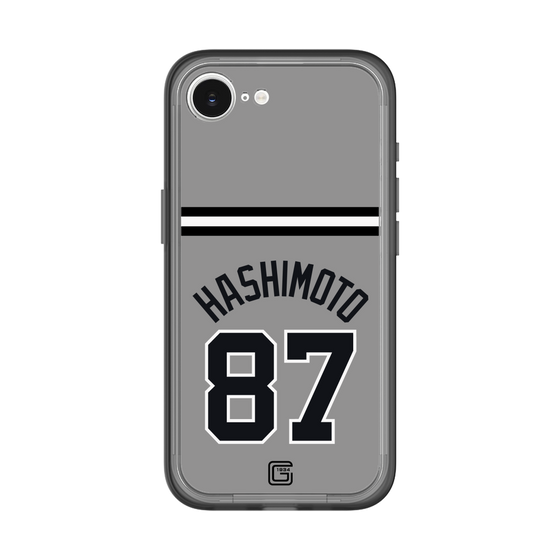 スリムプロテクションプレミアムケース［ 読売ジャイアンツ - #87 HASHIMOTO - ビジター ］