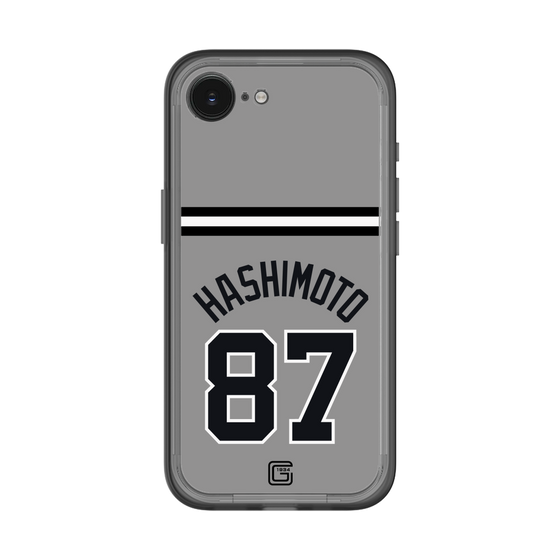 スリムプロテクションプレミアムケース［ 読売ジャイアンツ - #87 HASHIMOTO - ビジター ］
