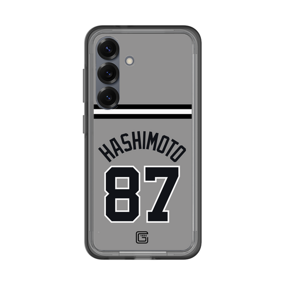 スリムプロテクションプレミアムケース［ 読売ジャイアンツ - #87 HASHIMOTO - ビジター ］
