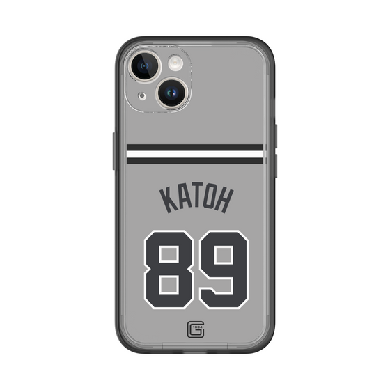 スリムプロテクションプレミアムケース［ 読売ジャイアンツ - #89 KATOH - ビジター ］