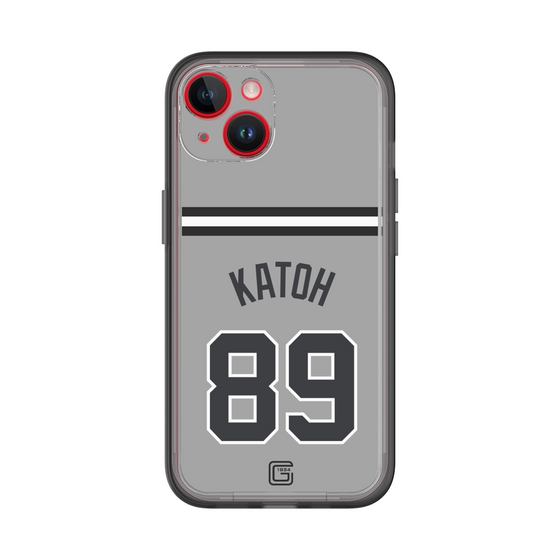スリムプロテクションプレミアムケース［ 読売ジャイアンツ - #89 KATOH - ビジター ］