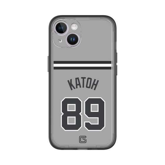 スリムプロテクションプレミアムケース［ 読売ジャイアンツ - #89 KATOH - ビジター ］