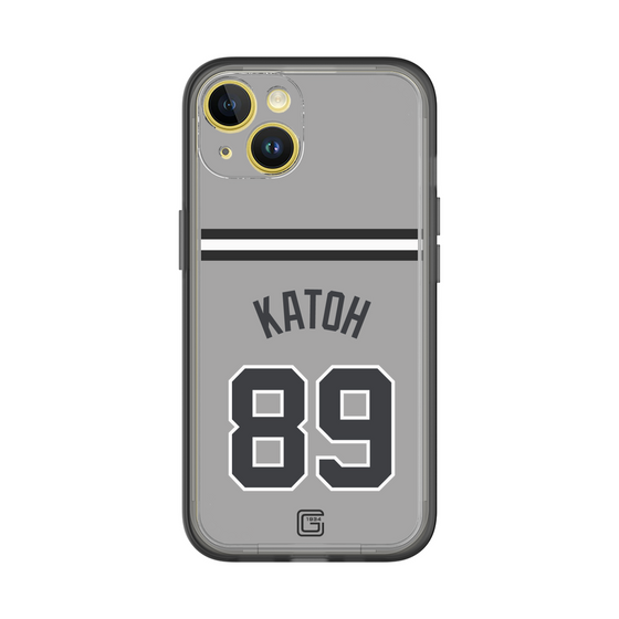 スリムプロテクションプレミアムケース［ 読売ジャイアンツ - #89 KATOH - ビジター ］