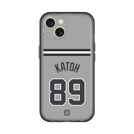 スリムプロテクションプレミアムケース［ 読売ジャイアンツ - #89 KATOH - ビジター ］