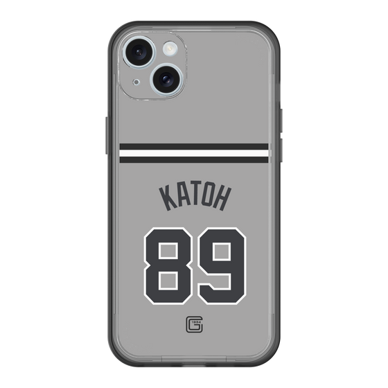 スリムプロテクションプレミアムケース［ 読売ジャイアンツ - #89 KATOH - ビジター ］