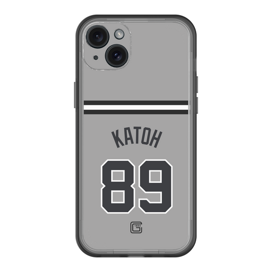 スリムプロテクションプレミアムケース［ 読売ジャイアンツ - #89 KATOH - ビジター ］
