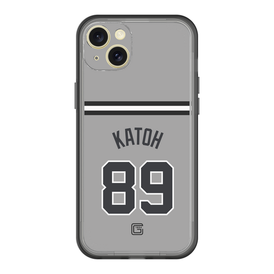 スリムプロテクションプレミアムケース［ 読売ジャイアンツ - #89 KATOH - ビジター ］