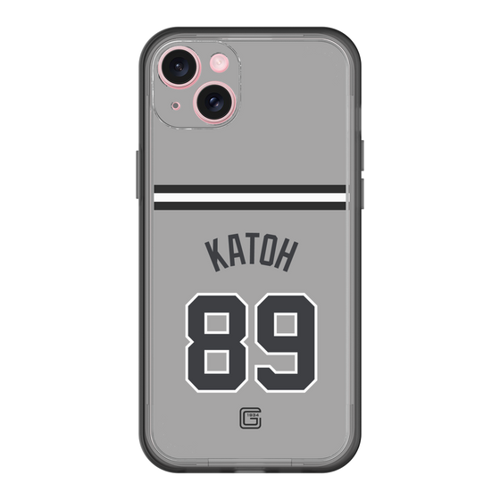 スリムプロテクションプレミアムケース［ 読売ジャイアンツ - #89 KATOH - ビジター ］
