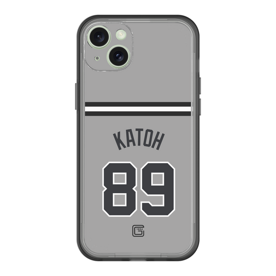スリムプロテクションプレミアムケース［ 読売ジャイアンツ - #89 KATOH - ビジター ］