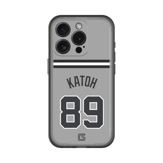 スリムプロテクションプレミアムケース［ 読売ジャイアンツ - #89 KATOH - ビジター ］