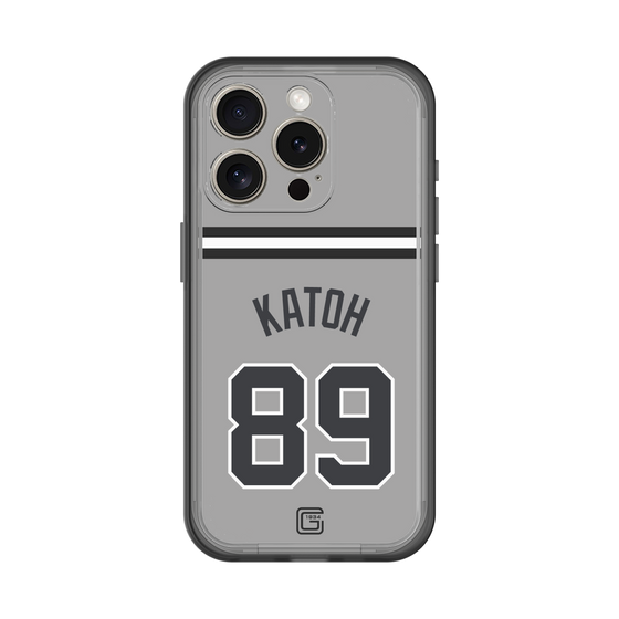 スリムプロテクションプレミアムケース［ 読売ジャイアンツ - #89 KATOH - ビジター ］