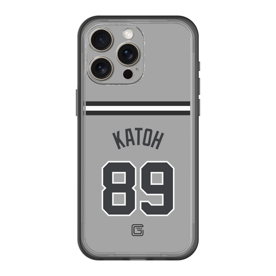 スリムプロテクションプレミアムケース［ 読売ジャイアンツ - #89 KATOH - ビジター ］